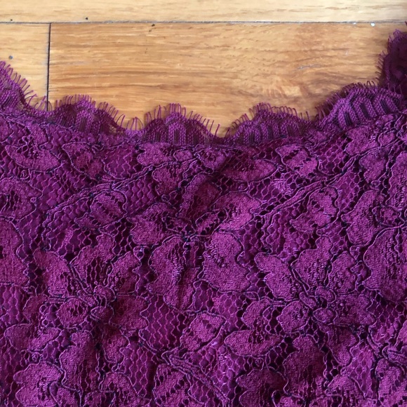 DIANE VON FURSTENBURG Zarita Burgundy Lace Dress - Picture 4 of 6